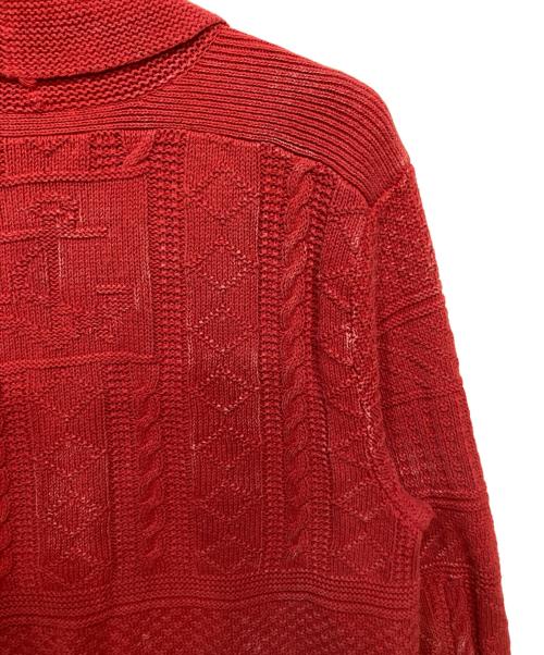 RRL（ダブルアールエル）RRL (ダブルアールエル) Shawl collar cardigan レッド サイズ:Lの古着・服飾アイテム