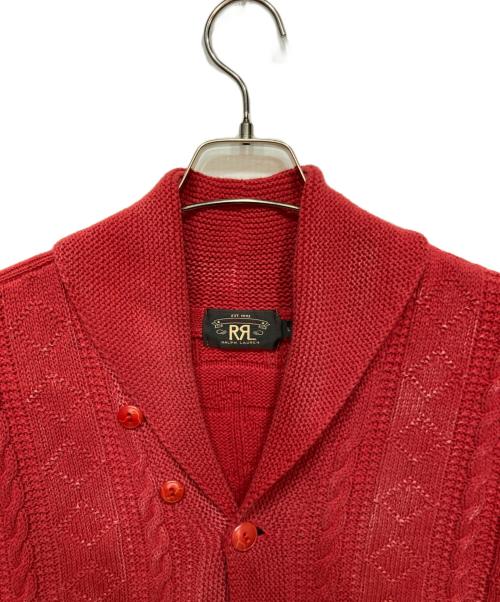 RRL（ダブルアールエル）RRL (ダブルアールエル) Shawl collar cardigan レッド サイズ:Lの古着・服飾アイテム