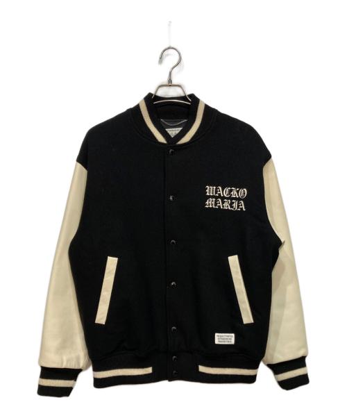 WACKO MARIA（ワコマリア）WACKO MARIA (ワコマリア) VARSITY JACKET ブラック×ホワイト サイズ:Sの古着・服飾アイテム