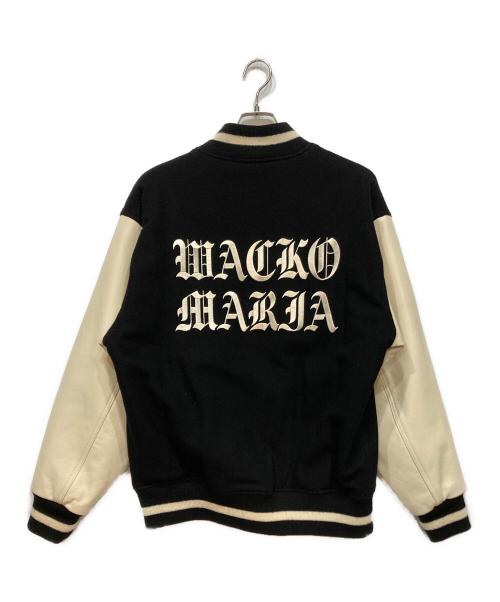 WACKO MARIA（ワコマリア）WACKO MARIA (ワコマリア) VARSITY JACKET ブラック×ホワイト サイズ:Sの古着・服飾アイテム