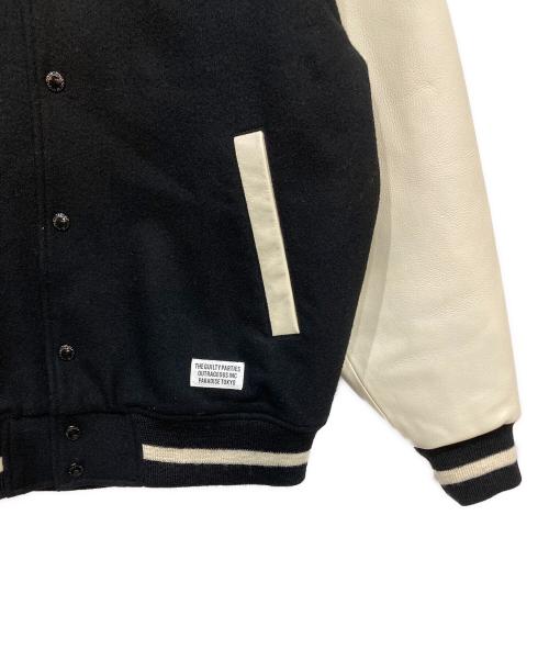 WACKO MARIA（ワコマリア）WACKO MARIA (ワコマリア) VARSITY JACKET ブラック×ホワイト サイズ:Sの古着・服飾アイテム
