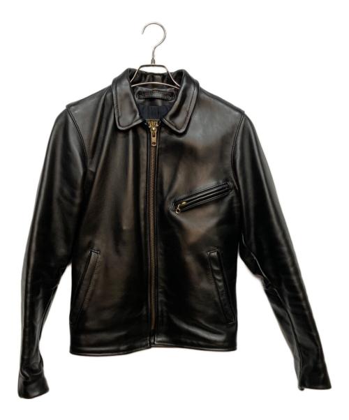 VANSON（バンソン）VANSON (バンソン) ENF シングルライダースジャケット ブラック サイズ:32の古着・服飾アイテム