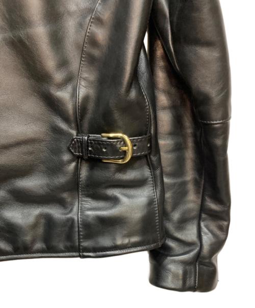 VANSON（バンソン）VANSON (バンソン) ENF シングルライダースジャケット ブラック サイズ:32の古着・服飾アイテム