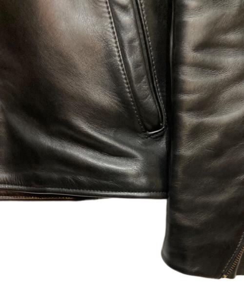VANSON（バンソン）VANSON (バンソン) ENF シングルライダースジャケット ブラック サイズ:32の古着・服飾アイテム