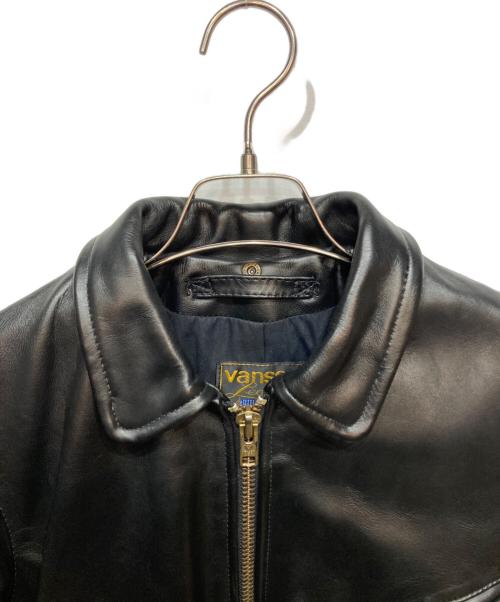 VANSON（バンソン）VANSON (バンソン) ENF シングルライダースジャケット ブラック サイズ:32の古着・服飾アイテム