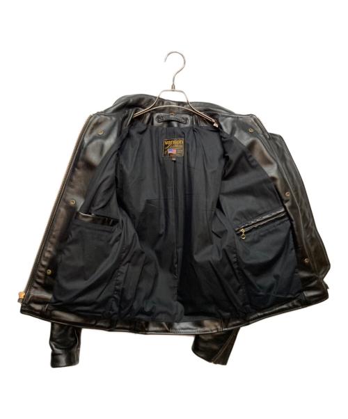 VANSON（バンソン）VANSON (バンソン) ENF シングルライダースジャケット ブラック サイズ:32の古着・服飾アイテム