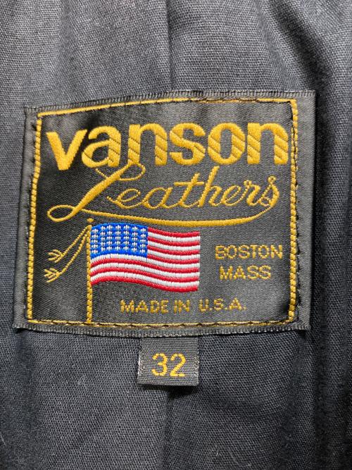 VANSON（バンソン）VANSON (バンソン) ENF シングルライダースジャケット ブラック サイズ:32の古着・服飾アイテム