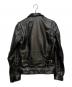 VANSON (バンソン) ENF シングルライダースジャケット ブラック サイズ:32：35000円