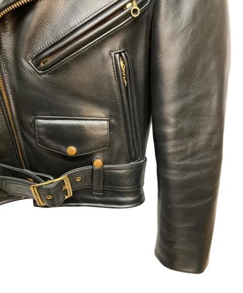 VANSON（バンソン）VANSON (バンソン) C2 ダブルライダースジャケット ブラック サイズ:32の古着・服飾アイテム