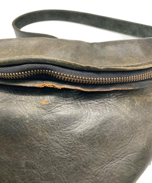 Schott（ショット）Schott (ショット) RANCHER Leather fringe sling bag ブラックの古着・服飾アイテム