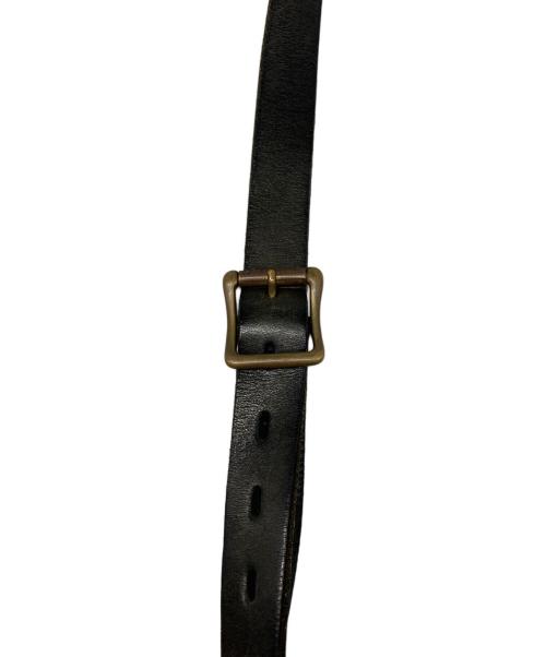 Schott（ショット）Schott (ショット) RANCHER Leather fringe sling bag ブラックの古着・服飾アイテム