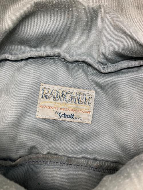 Schott（ショット）Schott (ショット) RANCHER Leather fringe sling bag ブラックの古着・服飾アイテム