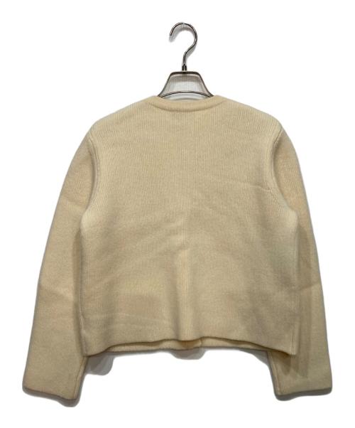 theory（セオリー）theory (セオリー) ウールカシミヤクルーネックカーディガン アイボリー サイズ:Ｓの古着・服飾アイテム