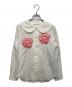 COMME des GARCONS GIRL（コムデギャルソンガール）の古着「丸襟 フラワーパッチブラウス」｜ホワイト