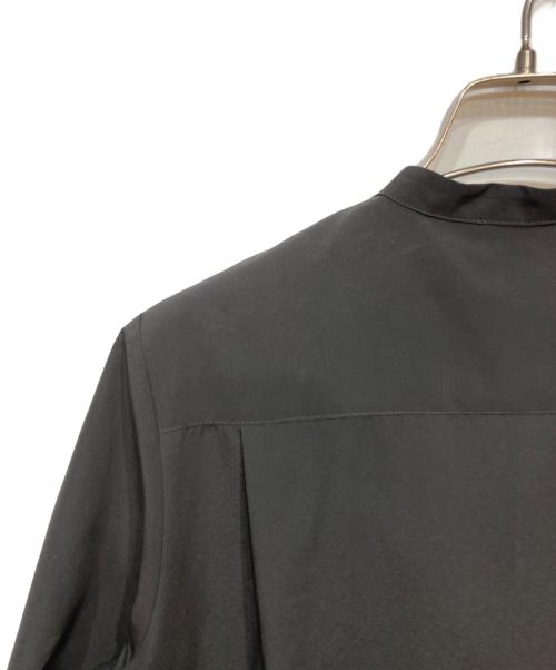 BALLSEY（ボールジィ）BALLSEY (ボールジィ) スパンブロード バックプリーツシャツワンピース グレー サイズ:36の古着・服飾アイテム
