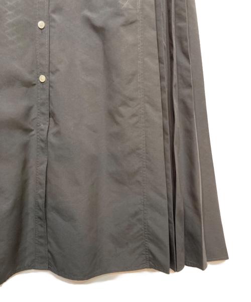 BALLSEY（ボールジィ）BALLSEY (ボールジィ) スパンブロード バックプリーツシャツワンピース グレー サイズ:36の古着・服飾アイテム
