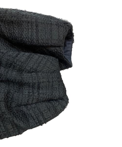 DRAWER（ドゥロワー）DRAWER (ドゥロワー) ジャカード ギャザーブルゾン ブラック サイズ:36の古着・服飾アイテム