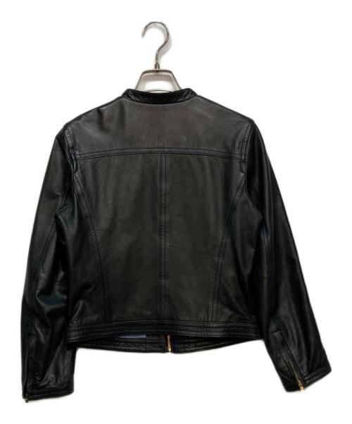 TOMORROW LAND collection（トゥモローランドコレクション）TOMORROW LAND collection (トゥモローランドコレクション) ラムレザー ジップアップブルゾン グリーン サイズ:36の古着・服飾アイテム