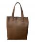FARO（ファーロ）の古着「型押しレザートートバッグ」｜ブラウン