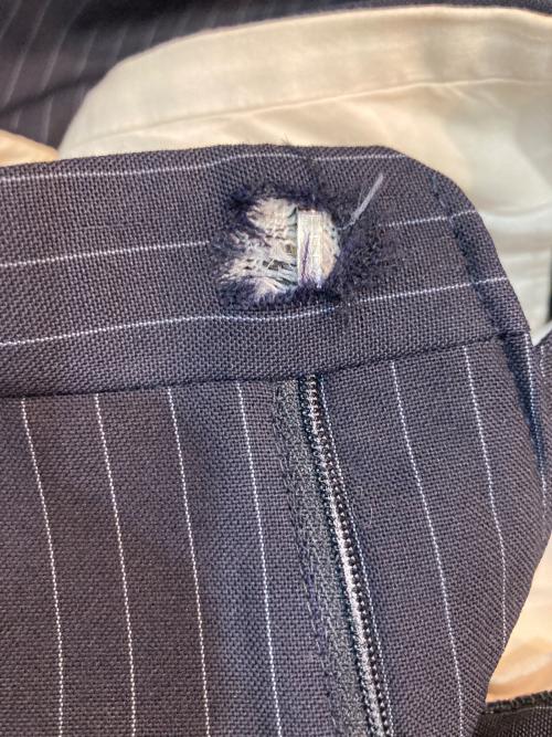 Burberry's（バーバリーズ）Burberry's (バーバリーズ) ストライプセットアップスーツ ネイビー サイズ:FREEの古着・服飾アイテム