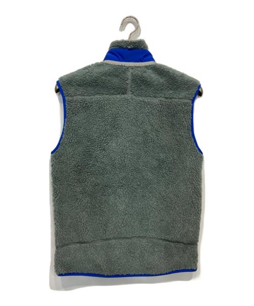 Patagonia（パタゴニア）Patagonia (パタゴニア) CLASSIC RETRO-X FLEECE VEST グレー×ブルー サイズ:Ｍの古着・服飾アイテム