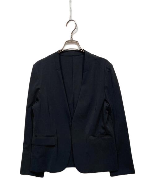 SOEJU（ソージュ）SOEJU (ソージュ) エアリーストレッチノーカラージャケット グレー サイズ:Mの古着・服飾アイテム