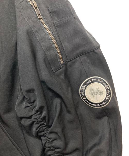 Ameri（アメリ）Ameri (アメリ) OVER VOLUME WAPPEN MA-1 ブラック サイズ:FREEの古着・服飾アイテム