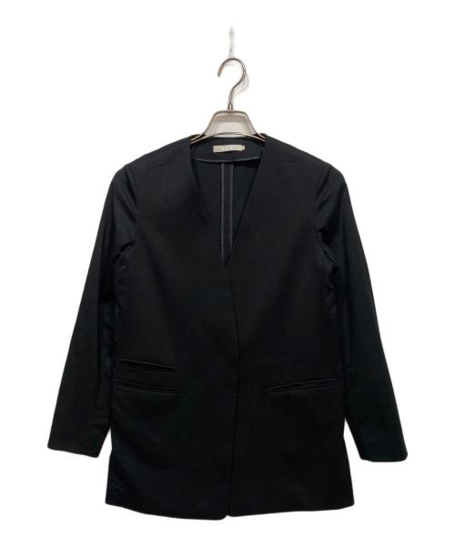 icB（アイシービー）icB (アイシービー) Fied ノーカラージャケット ブラック サイズ:4の古着・服飾アイテム