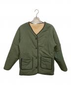 HOUSTONヒューストン）の古着「REVERSIBLE BOA LINER JACKET」｜グリーン
