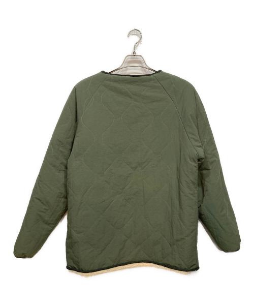 HOUSTON（ヒューストン）HOUSTON (ヒューストン) REVERSIBLE BOA LINER JACKET グリーン サイズ:XLの古着・服飾アイテム