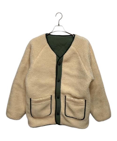 HOUSTON（ヒューストン）HOUSTON (ヒューストン) REVERSIBLE BOA LINER JACKET グリーン サイズ:XLの古着・服飾アイテム