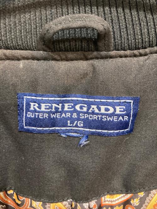 RENEGADE（レネゲード）RENEGADE (レネゲード) 中綿ダービージャケット ブラック サイズ:Lの古着・服飾アイテム