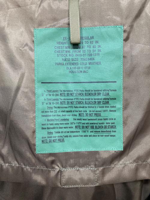 HOUSTON（ヒューストン）HOUSTON (ヒューストン) ECWCS PARKA オリーブ サイズ:XXLの古着・服飾アイテム