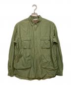 NANGAナンガ）の古着「RIPSTOP CAMP SHIRT」｜グリーン
