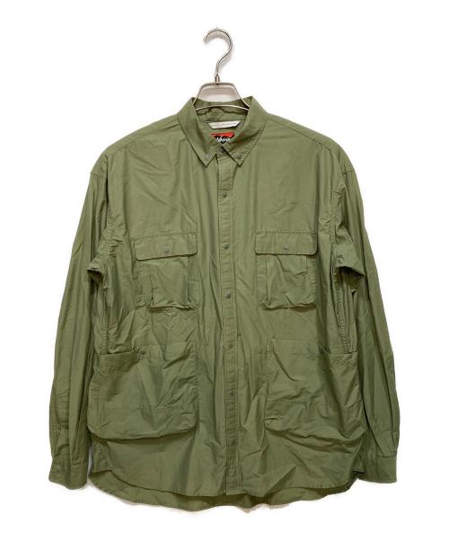 NANGA（ナンガ）NANGA (ナンガ) RIPSTOP CAMP SHIRT グリーン サイズ:Ｍの古着・服飾アイテム