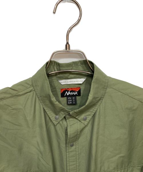 NANGA（ナンガ）NANGA (ナンガ) RIPSTOP CAMP SHIRT グリーン サイズ:Ｍの古着・服飾アイテム