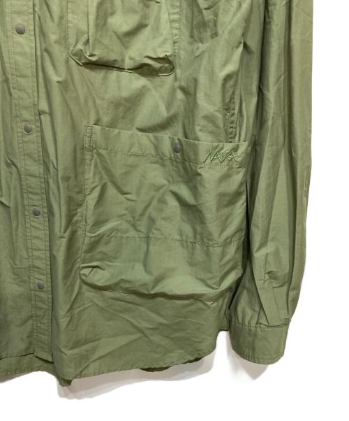 NANGA（ナンガ）NANGA (ナンガ) RIPSTOP CAMP SHIRT グリーン サイズ:Ｍの古着・服飾アイテム