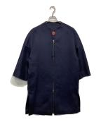 Max Mara Studioマックスマーラ ストゥディオ）の古着「ノーカラー コート」｜ネイビー