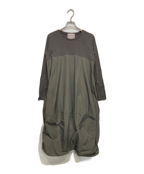 BEARDSLEY（ビアズリー）BEARDSLEY (ビアズリー) 7分袖マルワンピース グレー サイズ:1の古着・服飾アイテム