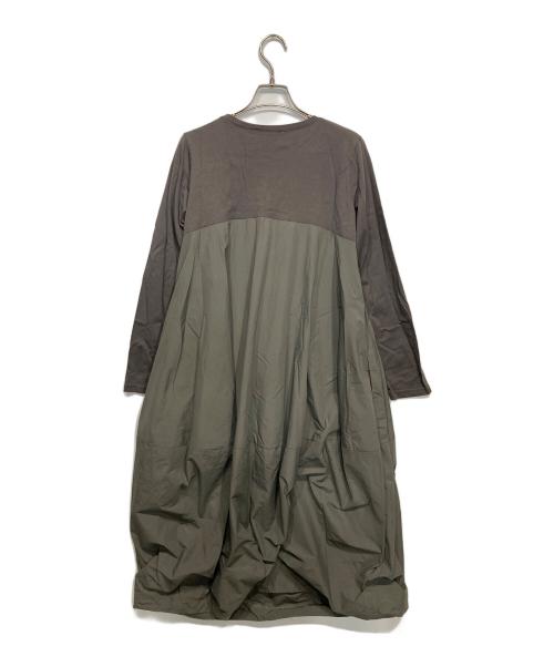 BEARDSLEY（ビアズリー）BEARDSLEY (ビアズリー) 7分袖マルワンピース グレー サイズ:1の古着・服飾アイテム