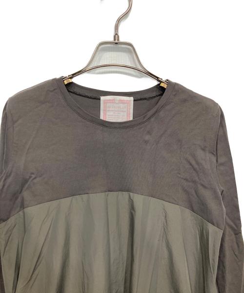 BEARDSLEY（ビアズリー）BEARDSLEY (ビアズリー) 7分袖マルワンピース グレー サイズ:1の古着・服飾アイテム