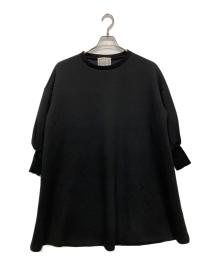 BEARDSLEY（ビアズリー）の古着「袖パフ ダンボールワンピース」｜ブラック