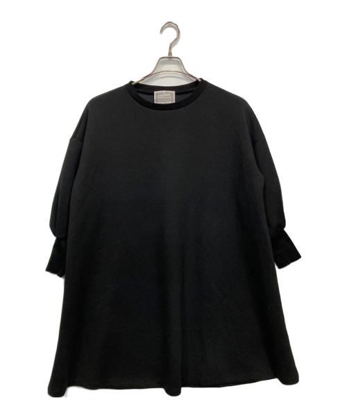 BEARDSLEY（ビアズリー）BEARDSLEY (ビアズリー) 袖パフ ダンボールワンピース ブラック サイズ:Fの古着・服飾アイテム