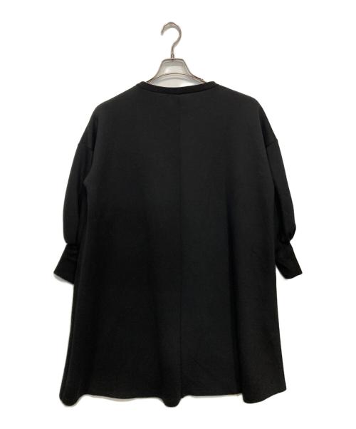 BEARDSLEY（ビアズリー）BEARDSLEY (ビアズリー) 袖パフ ダンボールワンピース ブラック サイズ:Fの古着・服飾アイテム
