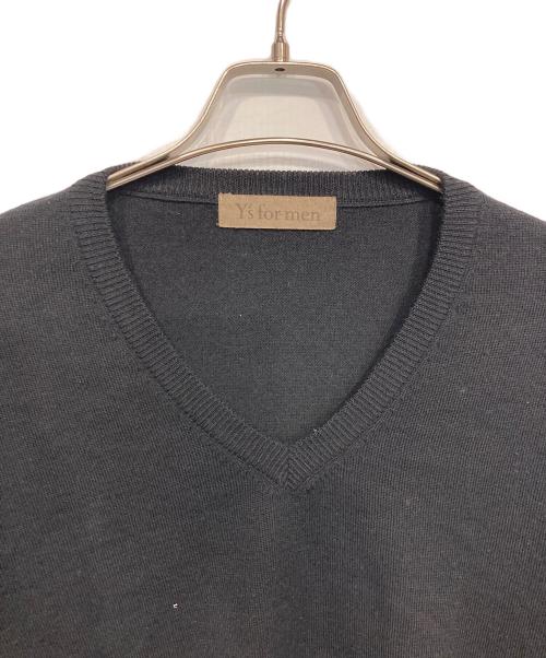 Y's for men（ワイズフォーメン）Y's for men (ワイズフォーメン) ウールカシミヤVネックニット ブラック サイズ:3の古着・服飾アイテム