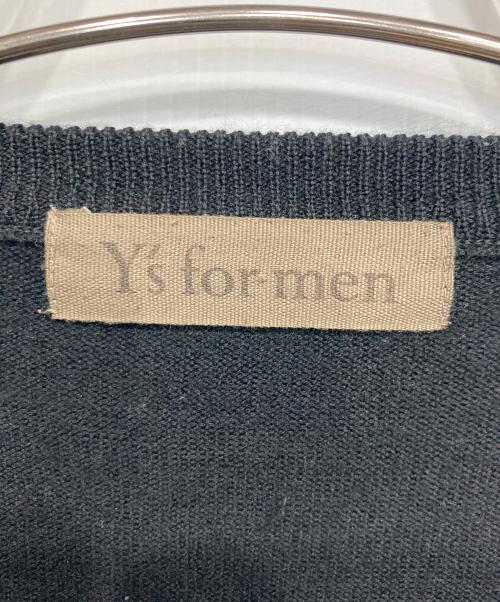 Y's for men（ワイズフォーメン）Y's for men (ワイズフォーメン) ウールカシミヤVネックニット ブラック サイズ:3の古着・服飾アイテム