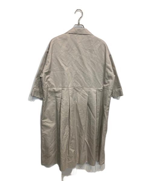 DRAWER（ドゥロワー）Drawer (ドゥロワー) ギャバウェストリボンコート グレー サイズ:36の古着・服飾アイテム