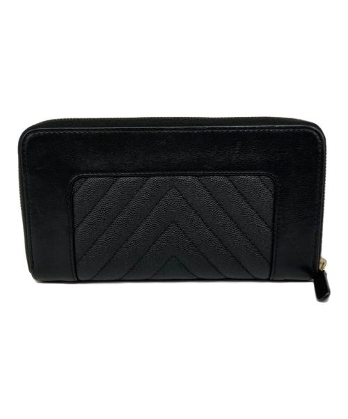 CHANEL（シャネル）CHANEL (シャネル) マドモアゼル ココマークラウンドジップウォレットの古着・服飾アイテム