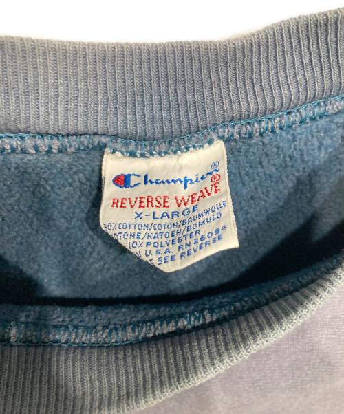 Champion（チャンピオン）Champion (チャンピオン) 90s リバースウィーブスウェット ブルー サイズ:XLの古着・服飾アイテム