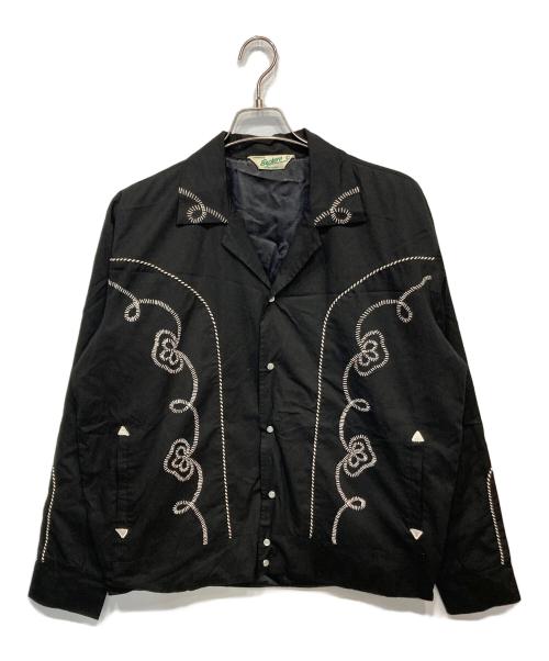 BACKERS（バッカーズ）Backers (バッカーズ) 50s復刻ウエスタンシャツジャケット ブラック サイズ:Lの古着・服飾アイテム